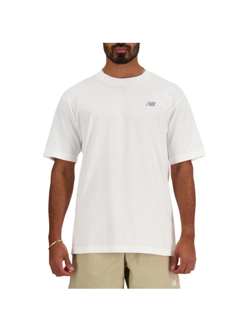 New Balance Męski T-shirt S/s New Balance Small Logo MT41509WT Biały | Sklep Monotox