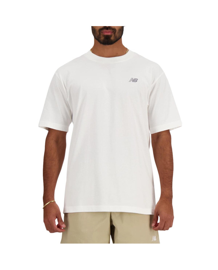 New Balance Męski T-shirt S/s New Balance Small Logo MT41509WT Biały | Sklep Monotox