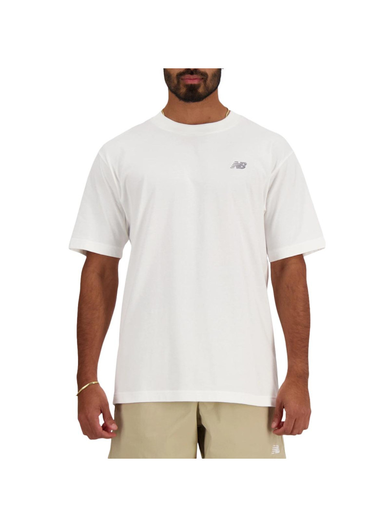 New Balance Męski T-shirt S/s New Balance Small Logo MT41509WT Biały | Sklep Monotox