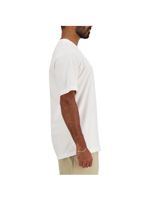 New Balance Męski T-shirt S/s New Balance Small Logo MT41509WT Biały | Sklep Monotox