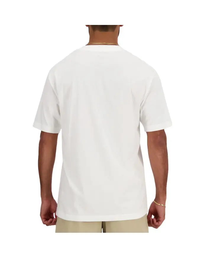 New Balance Męski T-shirt S/s New Balance Small Logo MT41509WT Biały | Sklep Monotox