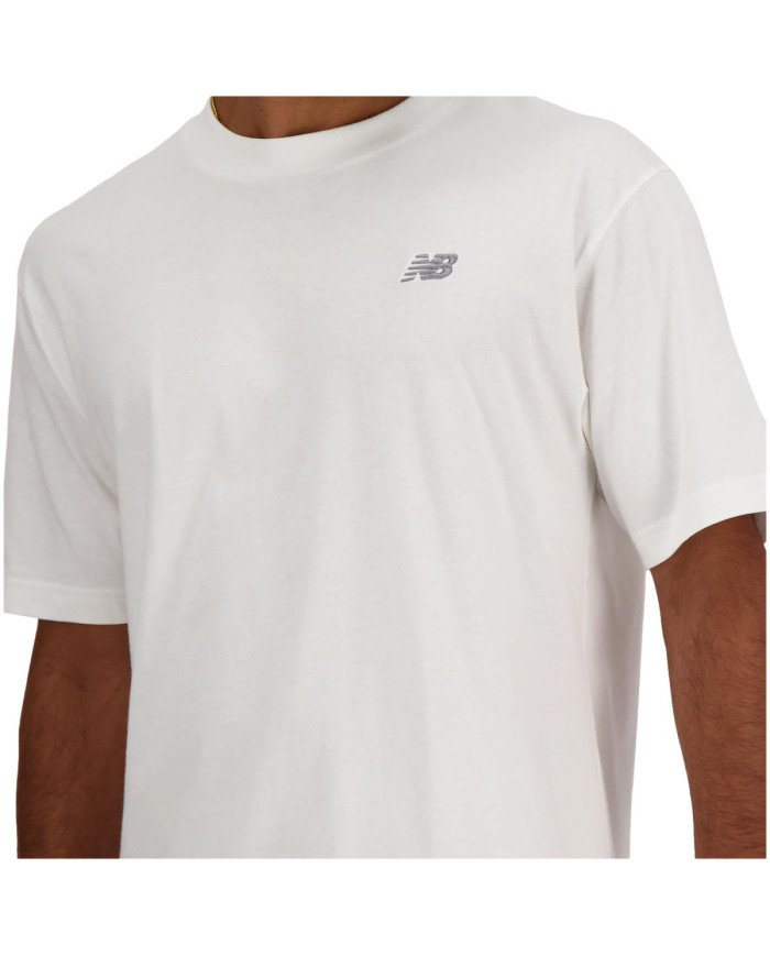 New Balance Męski T-shirt S/s New Balance Small Logo MT41509WT Biały | Sklep Monotox