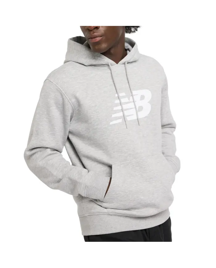 New Balance Męska Bluza Sport Core Brushed Hoodie MT43904AG Szary | Sklep Monotox
