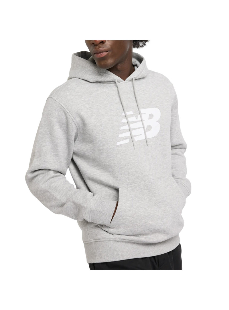 New Balance Męska Bluza Sport Core Brushed Hoodie MT43904AG Szary | Sklep Monotox