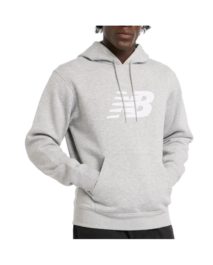 New Balance Męska Bluza Sport Core Brushed Hoodie MT43904AG Szary | Sklep Monotox