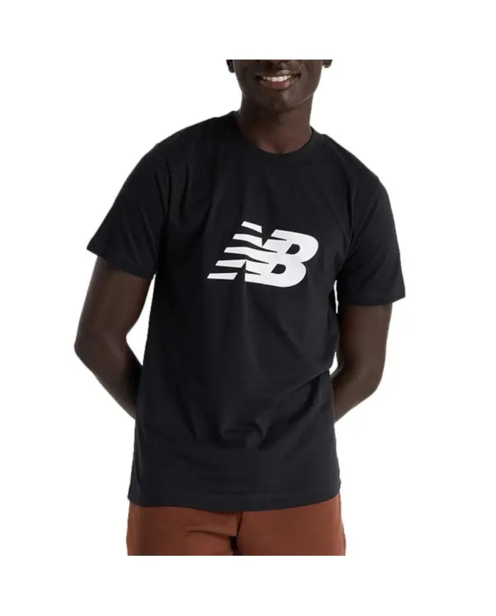 New Balance Męski T-shirt Sport Jersey Logo T-shirt Bk MT43906BK Czarny | Sklep Monotox