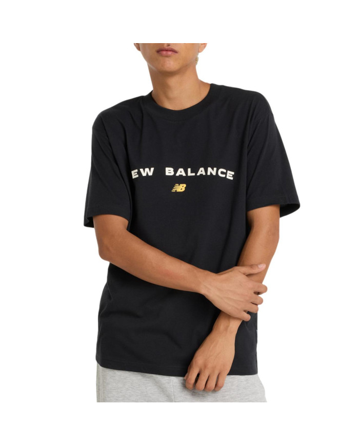 New Balance Męski T-shirt Reimagined Graphic T-shirt MT51506BK Czarny | Sklep Monotox