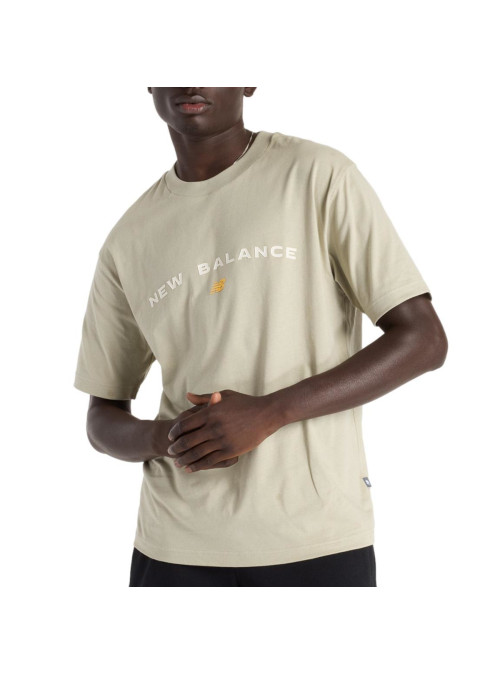 New Balance Męski T-shirt Reimagined Graphic T-shirt MT51506OVN Zielony | Sklep Monotox
