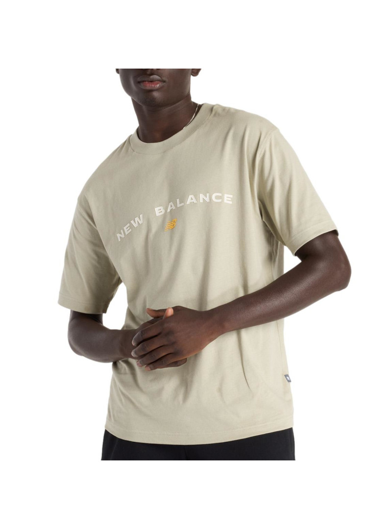 New Balance Męski T-shirt Reimagined Graphic T-shirt MT51506OVN Zielony | Sklep Monotox