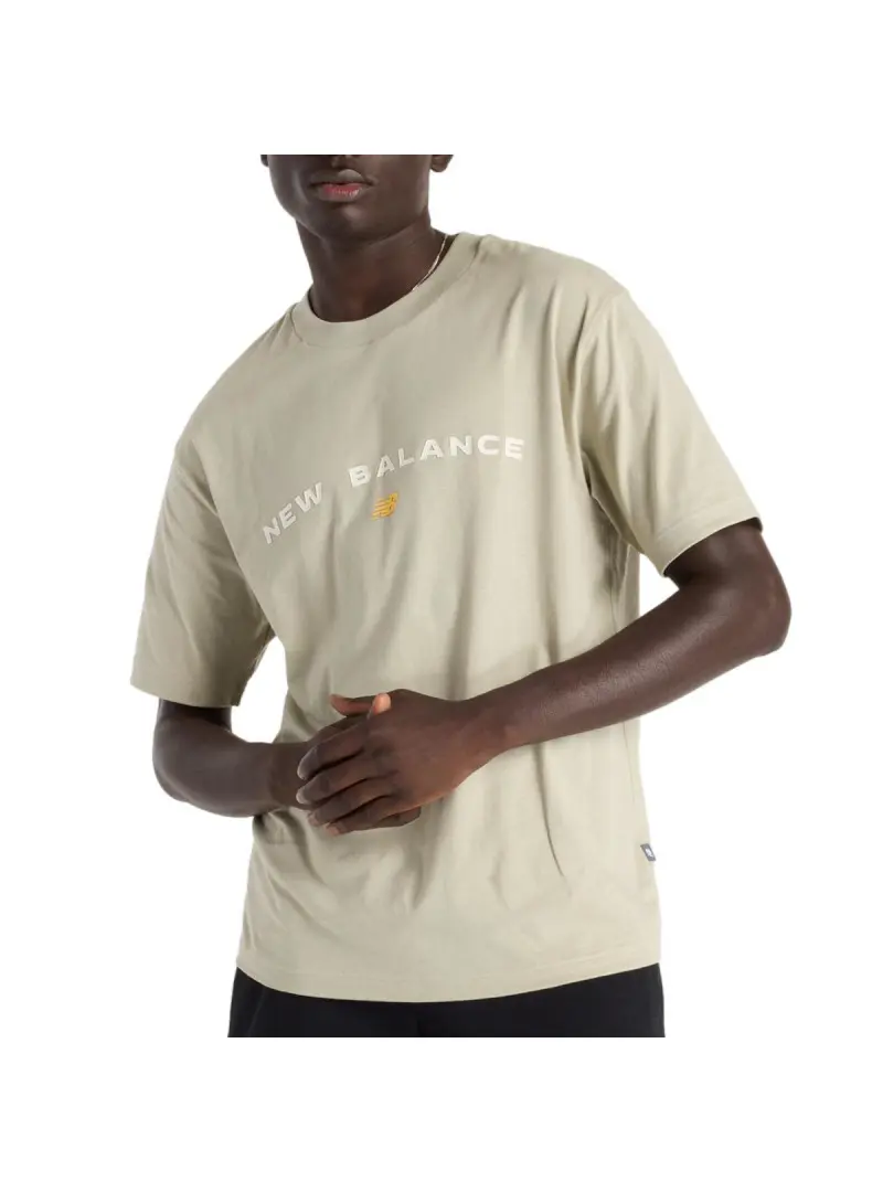 New Balance Męski T-shirt Reimagined Graphic T-shirt MT51506OVN Zielony | Sklep Monotox