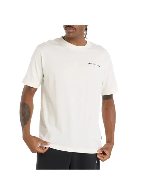 New Balance Męski T-shirt Reimagined Graphic T-shirt MT51507SST Beżowy | Sklep Monotox