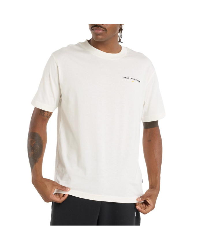 New Balance Męski T-shirt Reimagined Graphic T-shirt MT51507SST Beżowy | Sklep Monotox