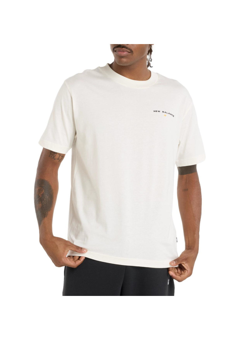 New Balance Męski T-shirt Reimagined Graphic T-shirt MT51507SST Beżowy | Sklep Monotox