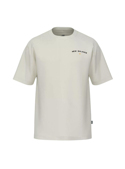 New Balance Męski T-shirt Reimagined Graphic T-shirt MT51507SST Beżowy | Sklep Monotox