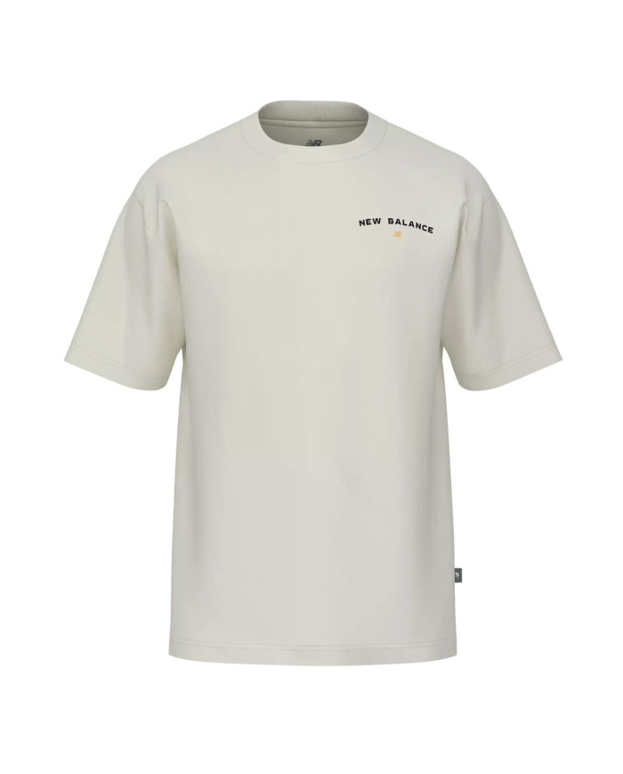 New Balance Męski T-shirt Reimagined Graphic T-shirt MT51507SST Beżowy | Sklep Monotox