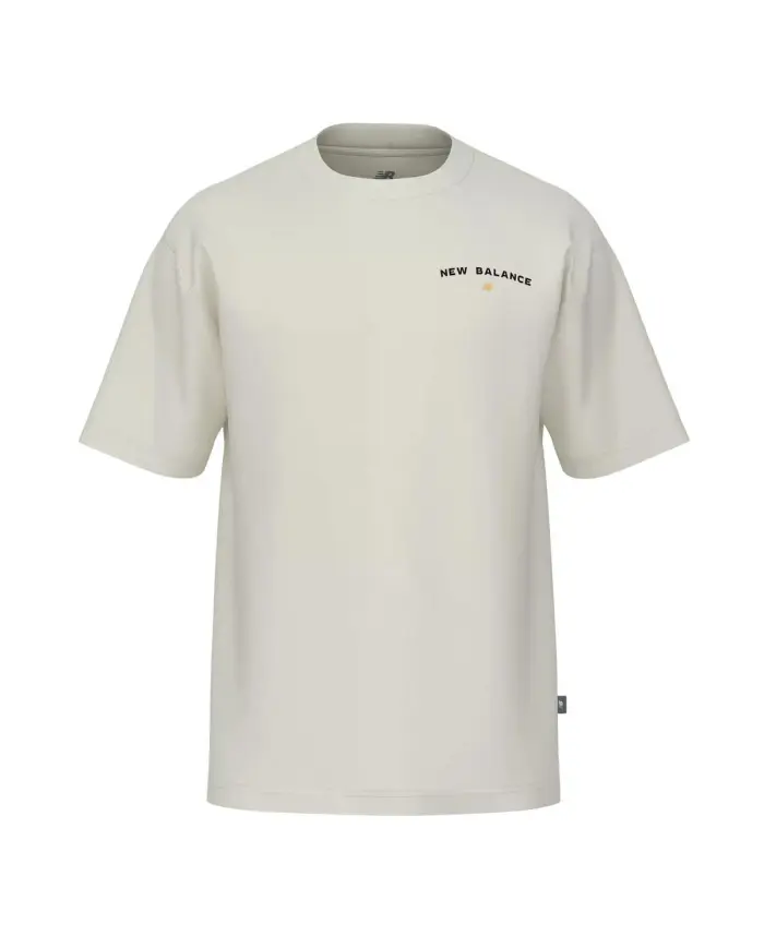 New Balance Męski T-shirt Reimagined Graphic T-shirt MT51507SST Beżowy | Sklep Monotox