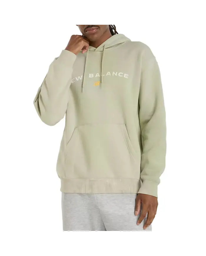 New Balance Męska Bluza Reimagined Fleece Graphic Hood MT51516OVN Zielony | Sklep Monotox