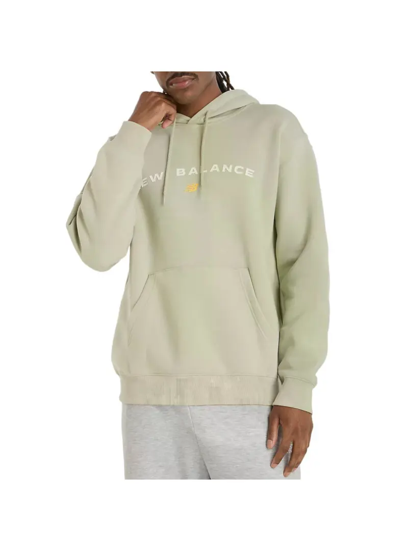 New Balance Męska Bluza Reimagined Fleece Graphic Hood MT51516OVN Zielony | Sklep Monotox