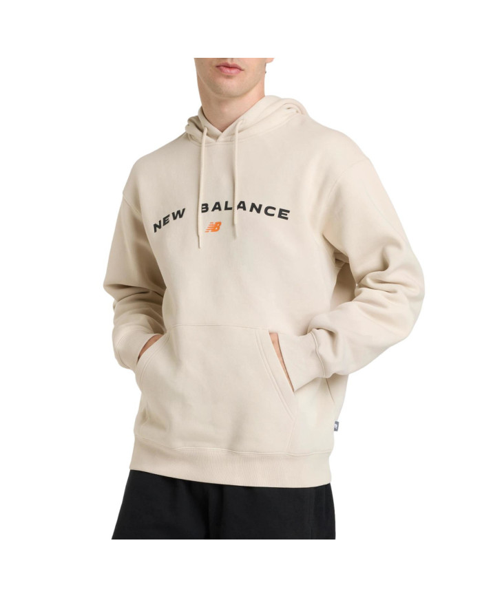 New Balance Męska Bluza Reimagined Fleece Graphic Hood MT51516TWF Beżowy | Sklep Monotox