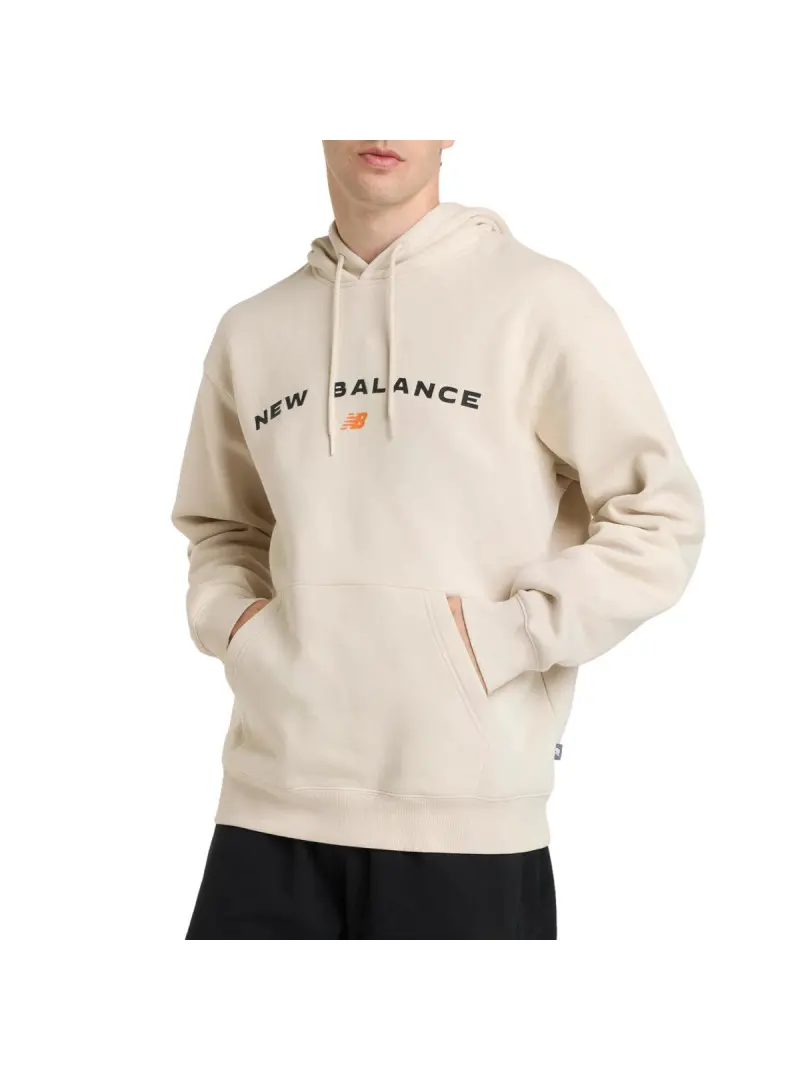 New Balance Męska Bluza Reimagined Fleece Graphic Hood MT51516TWF Beżowy | Sklep Monotox
