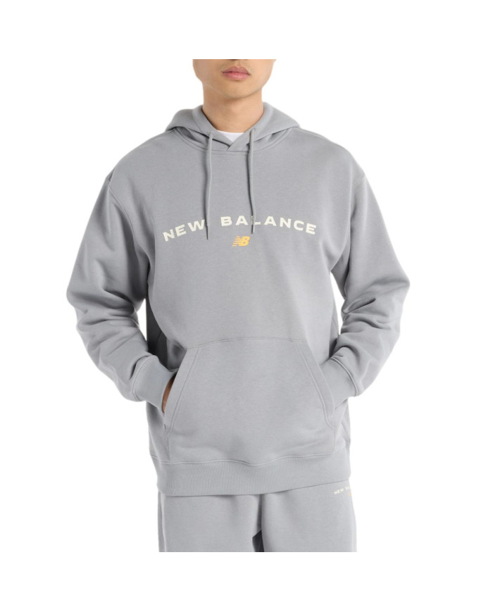 New Balance Męska Bluza Reimagined Fleece Graphic Hood MT51516YST Szary | Sklep Monotox