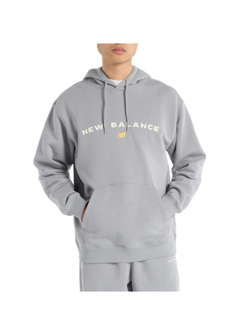 New Balance Męska Bluza Reimagined Fleece Graphic Hood MT51516YST Szary | Sklep Monotox