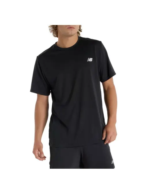 New Balance Męski T-shirt Sport Short Sleeve T-shirt MT51801BK Czarny | Sklep Monotox