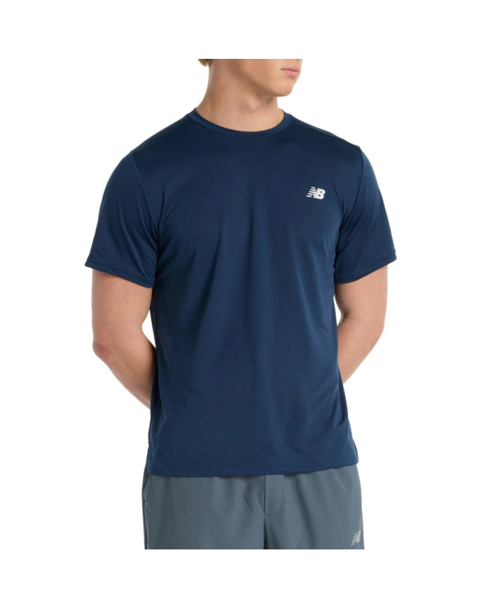 New Balance Męski T-shirt Sport Short Sleeve T-shirt MT51801NNY Granatowy | Sklep Monotox