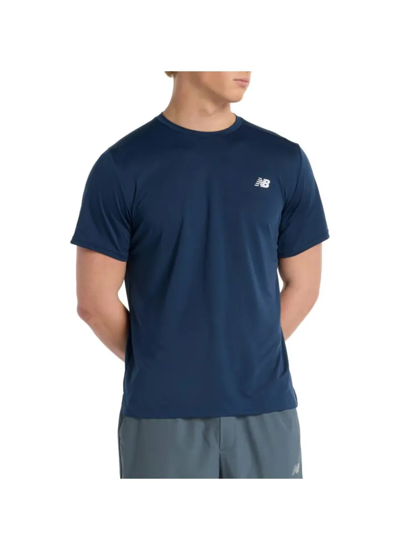 New Balance Męski T-shirt Sport Short Sleeve T-shirt MT51801NNY Granatowy | Sklep Monotox