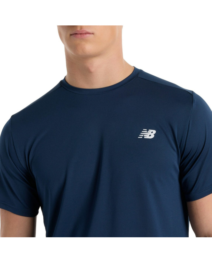 New Balance Męski T-shirt Sport Short Sleeve T-shirt MT51801NNY Granatowy | Sklep Monotox