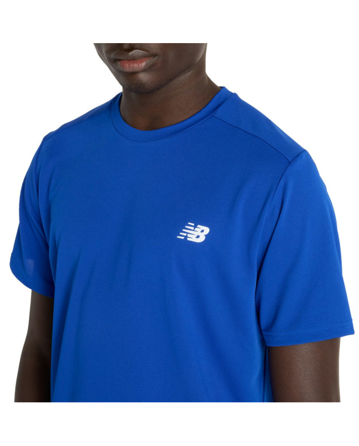 New Balance Męski T-shirt Sport Short Sleeve T-shirt MT51801TRY Niebieski | Sklep Monotox