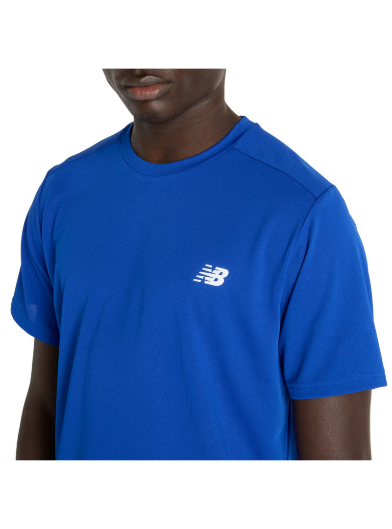 New Balance Męski T-shirt Sport Short Sleeve T-shirt MT51801TRY Niebieski | Sklep Monotox