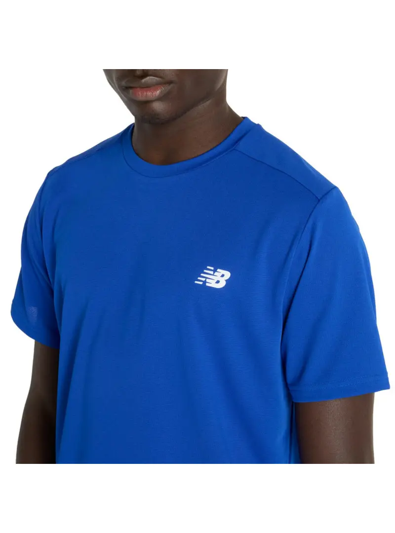 New Balance Męski T-shirt Sport Short Sleeve T-shirt MT51801TRY Niebieski | Sklep Monotox