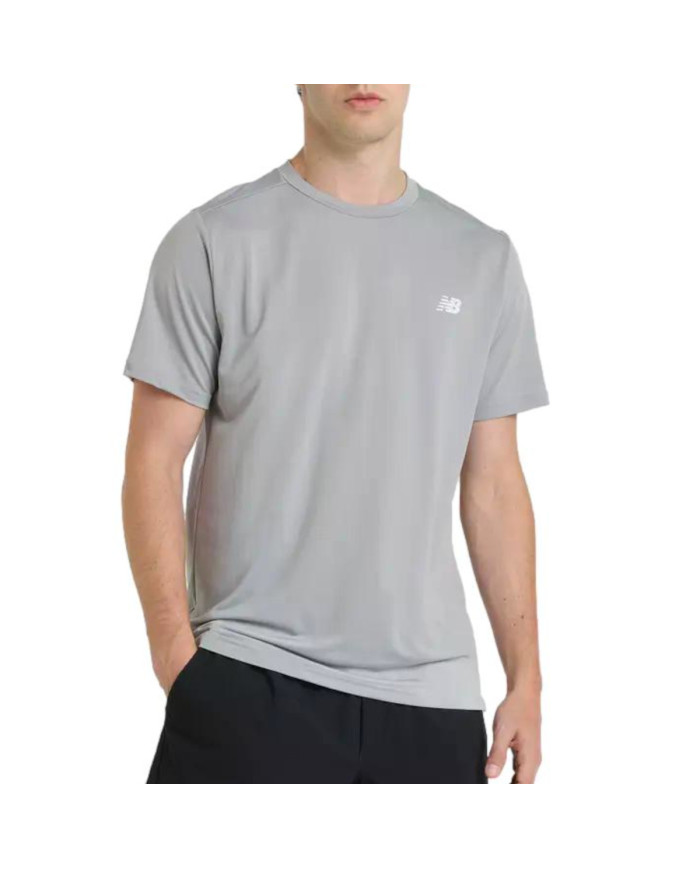New Balance Męski T-shirt Sport Short Sleeve T-shirt MT51801YST Szary | Sklep Monotox