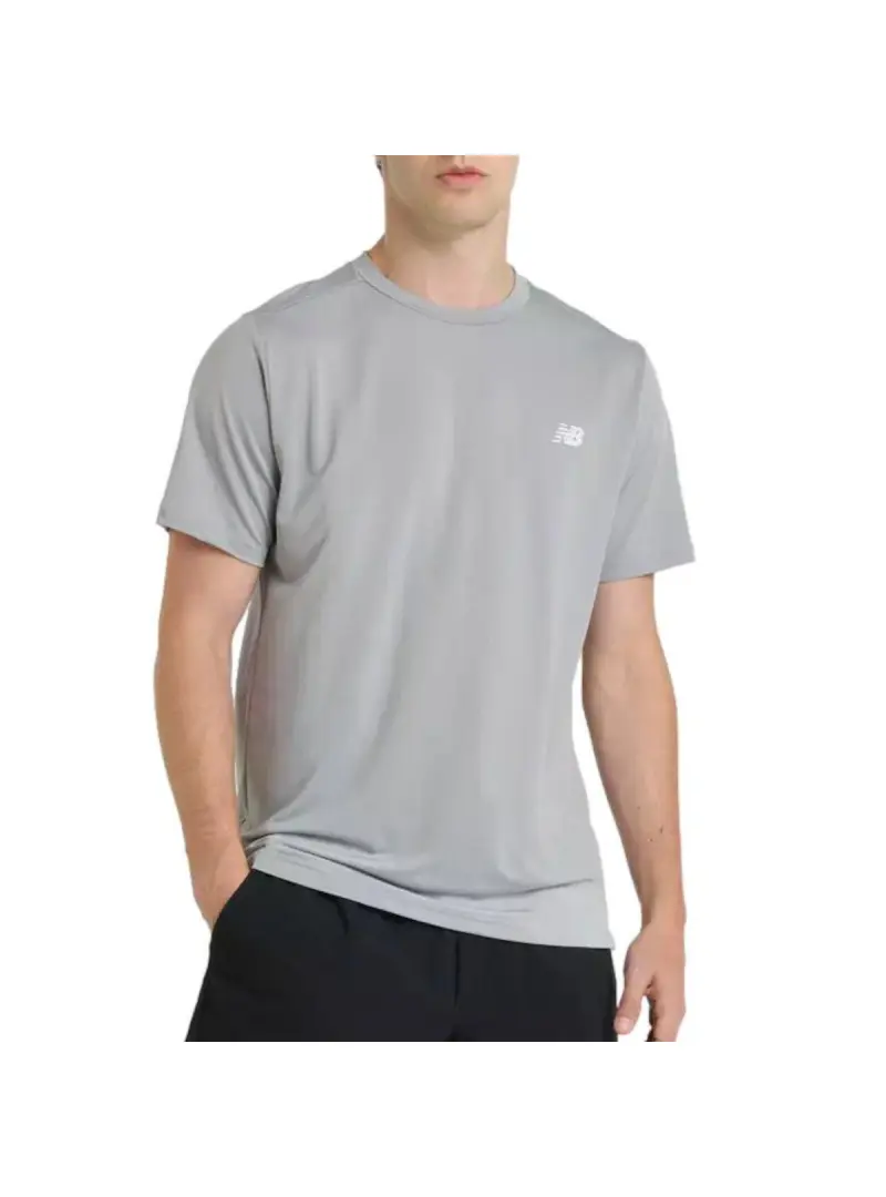 New Balance Męski T-shirt Sport Short Sleeve T-shirt MT51801YST Szary | Sklep Monotox