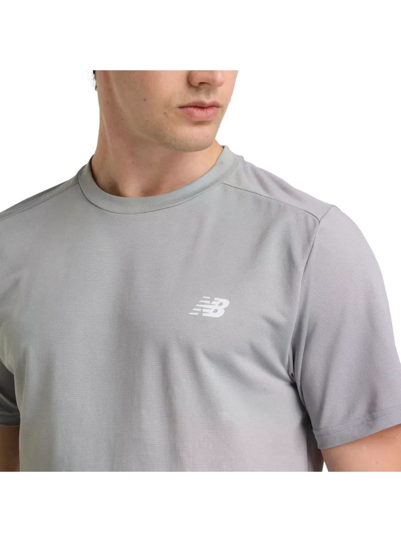 New Balance Męski T-shirt Sport Short Sleeve T-shirt MT51801YST Szary | Sklep Monotox