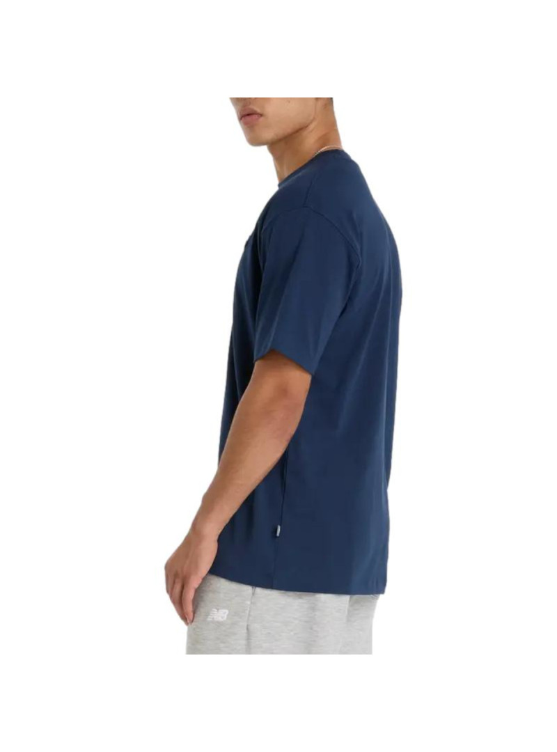 New Balance Męski T-shirt Left Chest Shoe Sketch T-s MT53962NNY Granatowy | Sklep Monotox