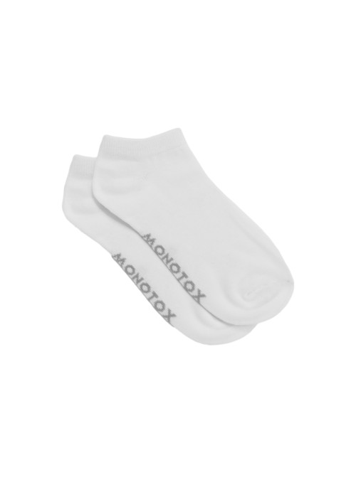 Monotox Męskie Skarpety No-Show Basic 3-PAK MX11002 White | Sklep Monotox