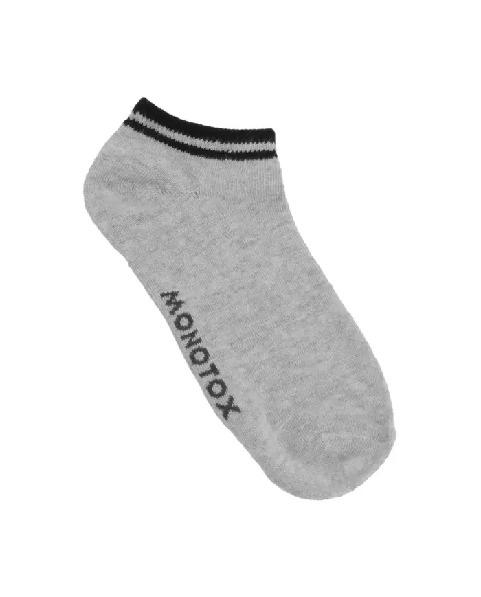 Monotox Męskie Skarpety No-Show Stripes 3-PAK MX11005 White / Gray / Black | Sklep Monotox