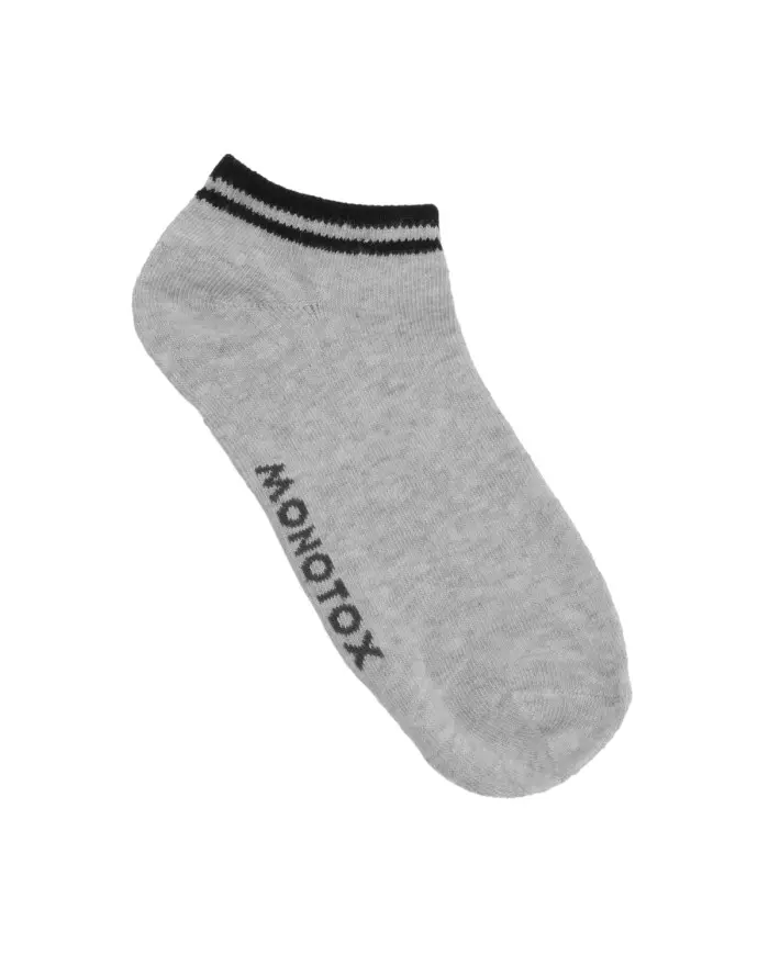 Monotox Męskie Skarpety No-Show Stripes 6-PAK MX11008 Białe/Szare/Czarne | Sklep Monotox