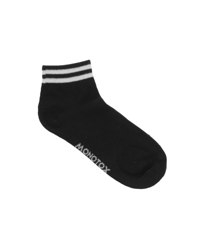 Monotox Męskie Skarpety Ankle Stripes 3-PAK MX11011 Czarny | Sklep Monotox