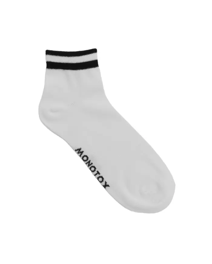 Monotox Męskie Skarpety Ankle Stripes 6-PAK MX11012 White / Gray / Black | Sklep Monotox