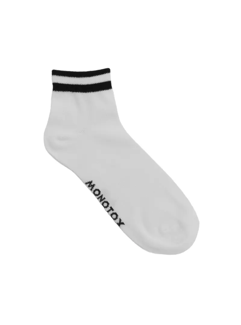Monotox Męskie Skarpety Ankle Stripes 6-PAK MX11012 White / Gray / Black | Sklep Monotox