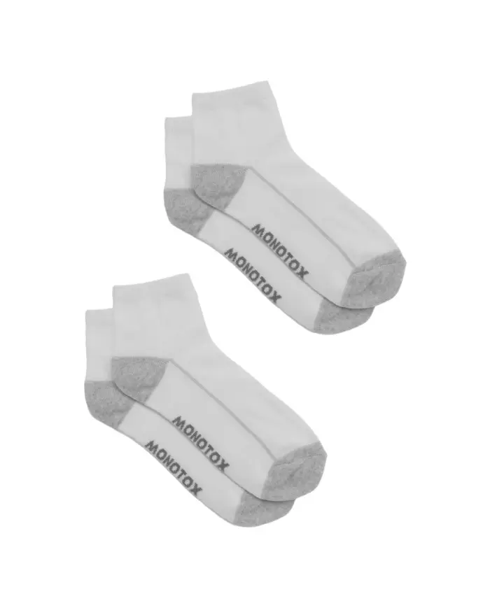 Monotox Męskie Skarpety Ankle Active N 2-PAK MX11013 Biały | Sklep Monotox