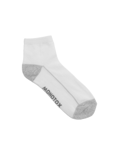 Monotox Męskie Skarpety Ankle Active N 2-PAK MX11013 Biały | Sklep Monotox