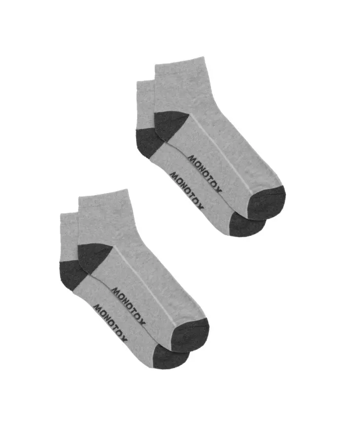 Monotox Męskie Skarpety Ankle Active N 2-PAK MX11014 Szare | Sklep Monotox