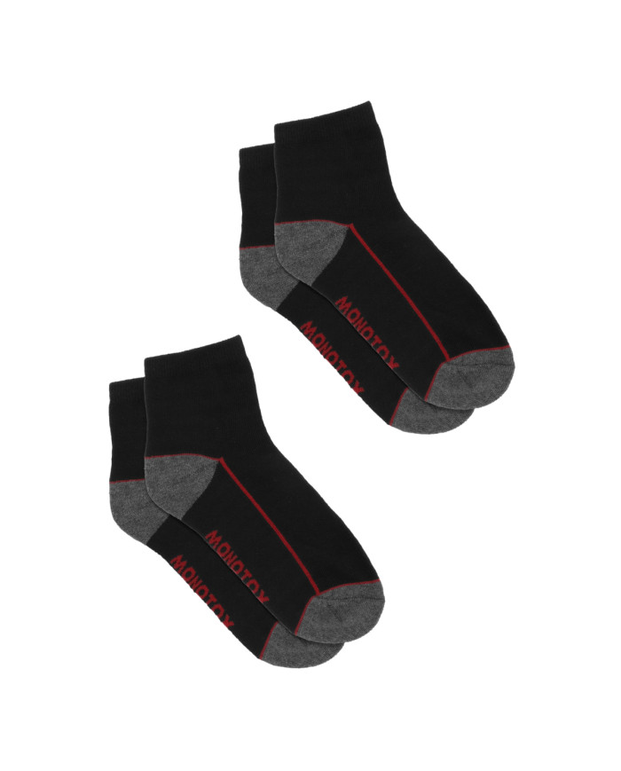 Monotox Męskie Skarpety Ankle Active N 2-PAK MX11015 Czarny | Sklep Monotox