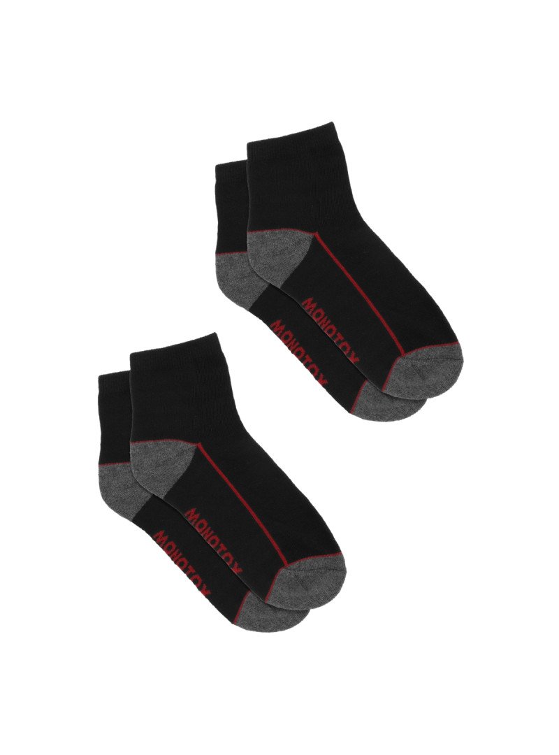 Monotox Męskie Skarpety Ankle Active N 2-PAK MX11015 Czarny | Sklep Monotox