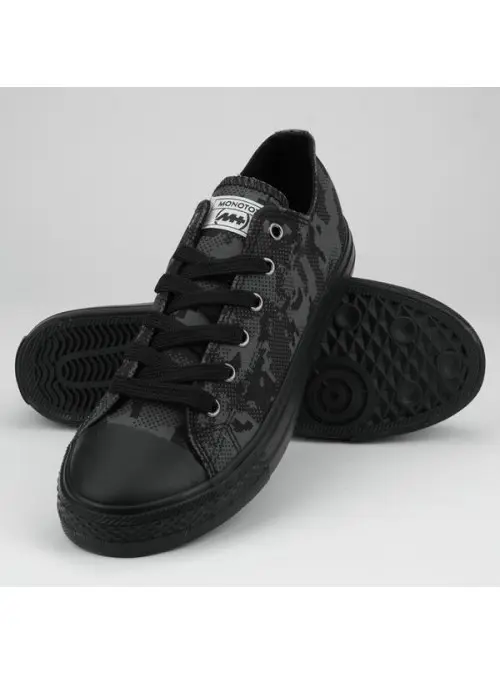 Monotox Męskie Trampki Norris Low 2 MX22004 Black Camo / Charcoal Grey | Sklep Monotox