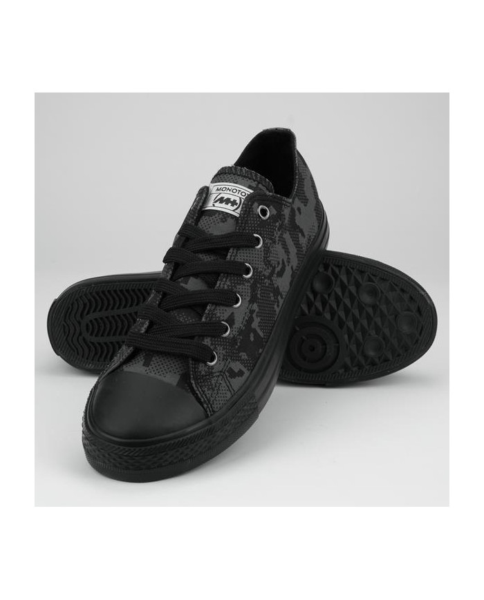 Monotox Męskie Trampki Norris Low 2 MX22004 Black Camo / Charcoal Grey | Sklep Monotox